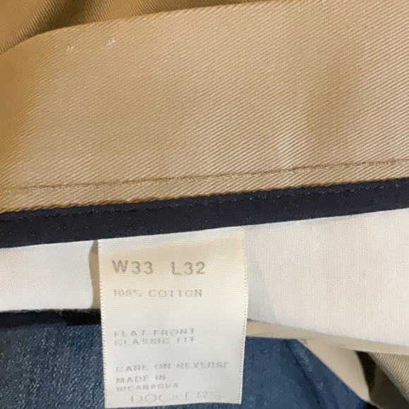 Men’s Dockers flat front khakis used - Picture 7 of 7